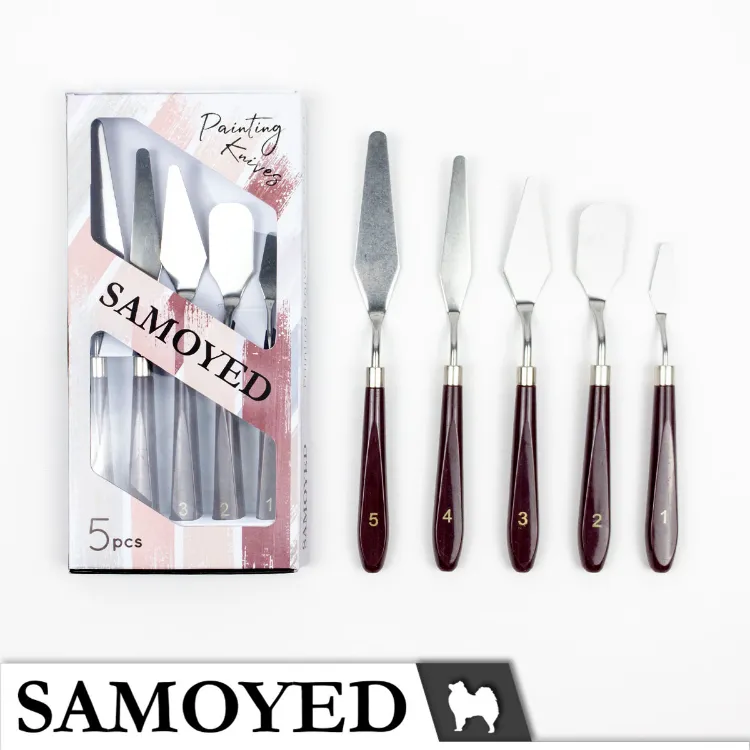 Painting knives samoyed 5pcs